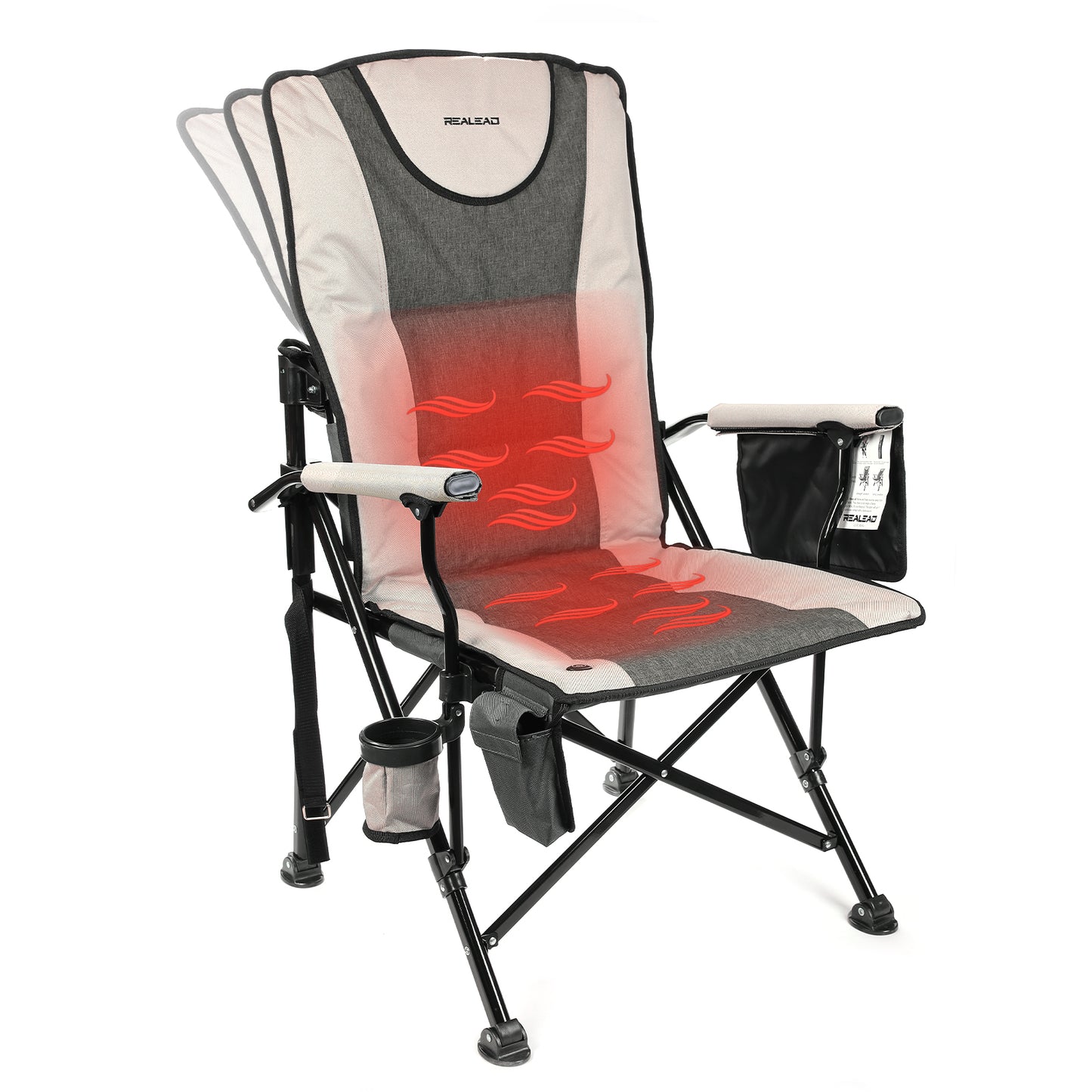 REALEAD Camping Heated Chair-Battery NOT Included